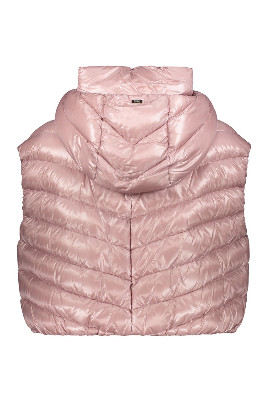 Herno Hooded bodywarmer Paars