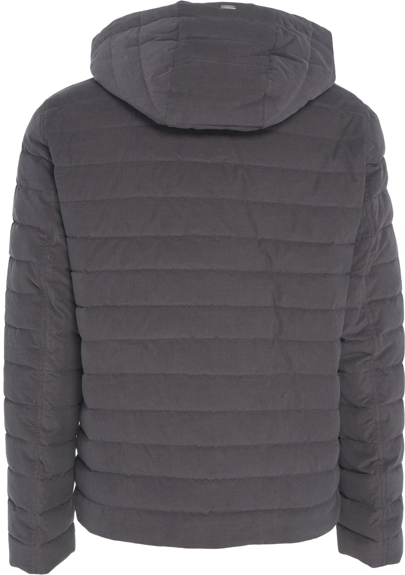 Herno Needlecord down jacket Grijs
