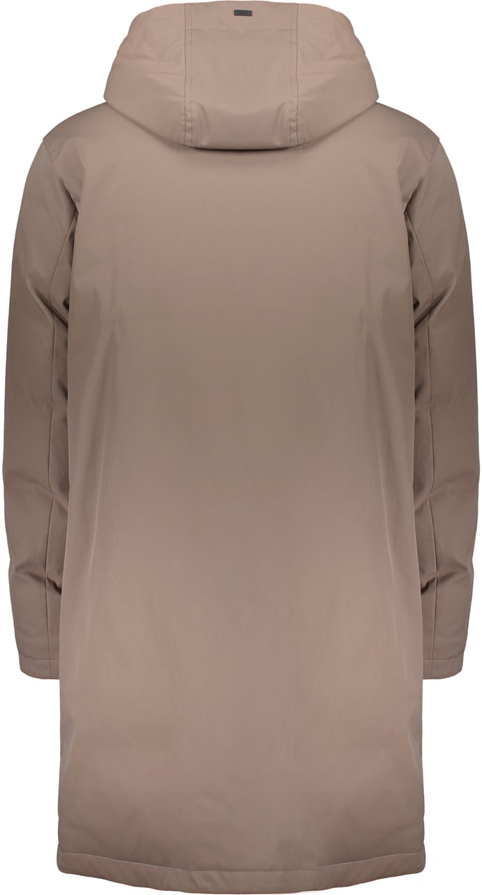 Herno Beige jacket with hood and pockets Bruin