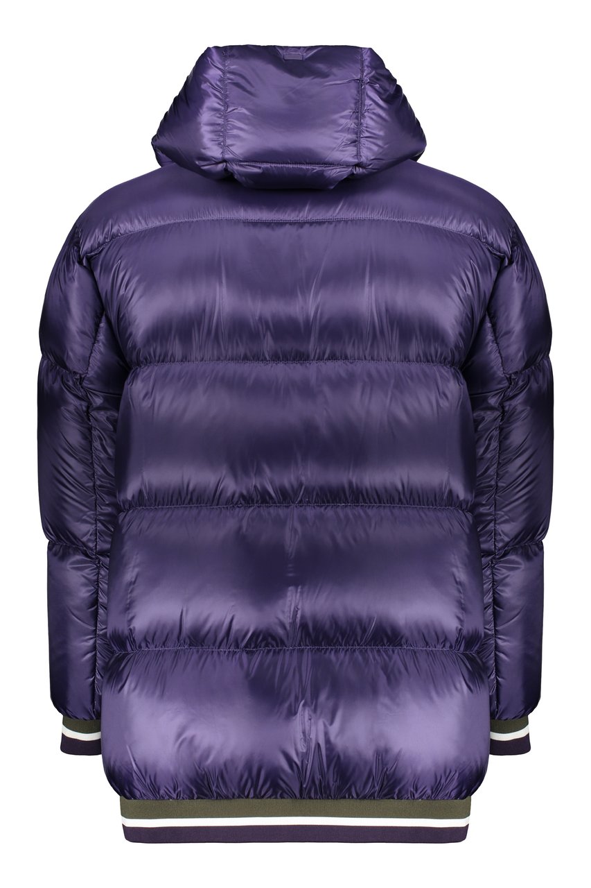 Herno Hooded down jacket Paars