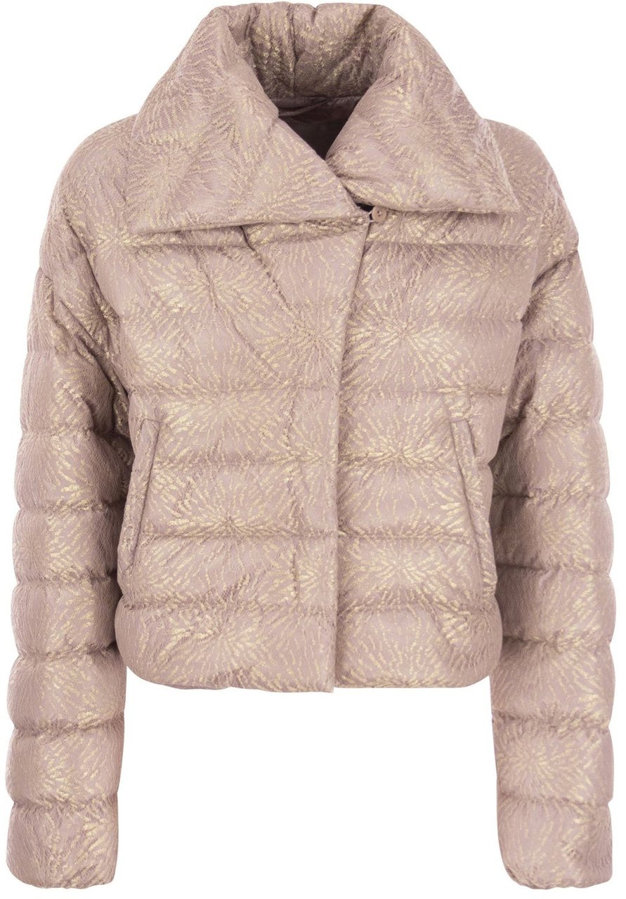 Herno Herno Lace Resort Bomber Jacket Beige