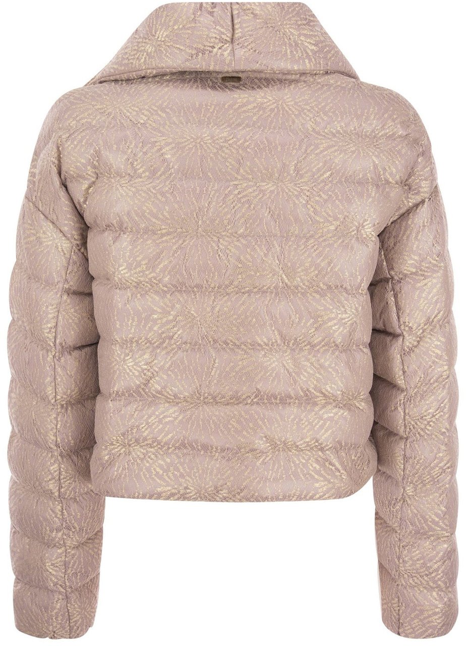 Herno Herno Lace Resort Bomber Jacket Beige