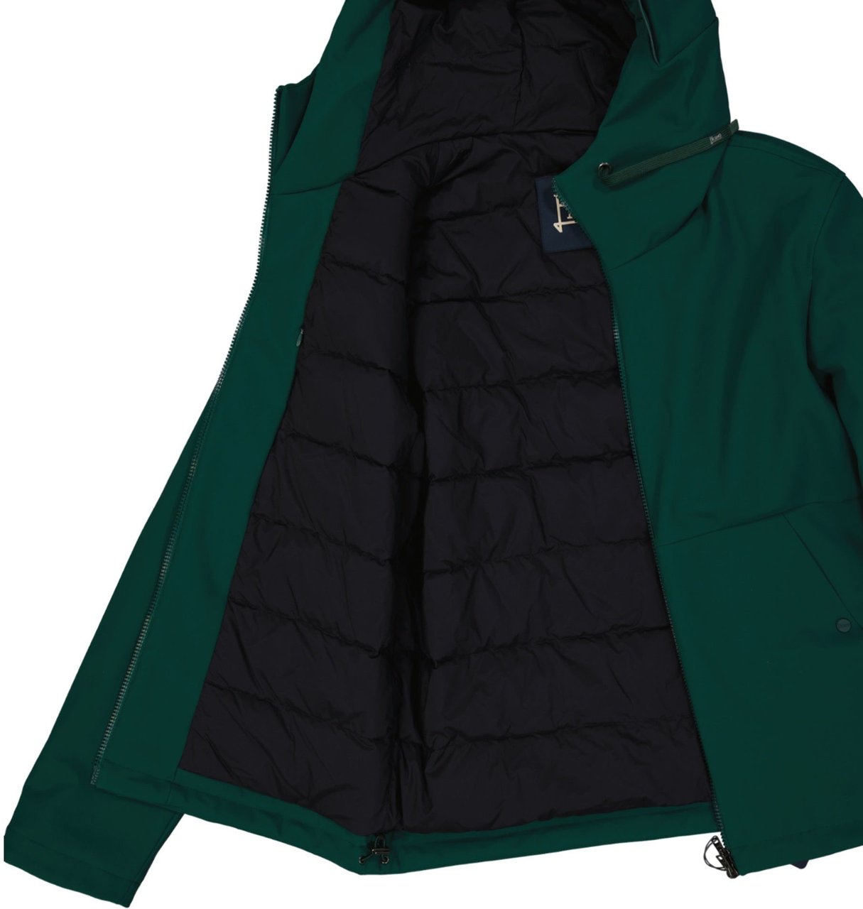 Herno Herno Down Hooded Jacket Groen