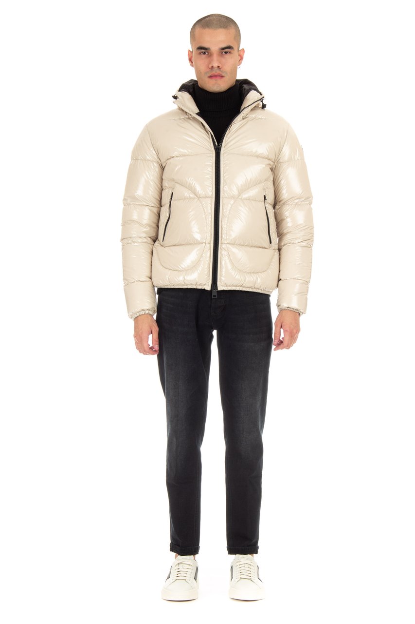 Herno Gloss Bomber Jacket Neutraal
