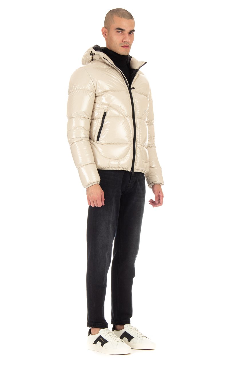 Herno Gloss Bomber Jacket Neutraal