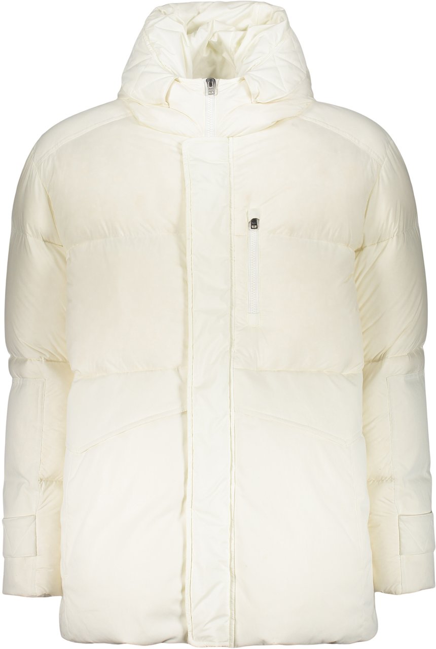 Herno White down jacket with hood Wit