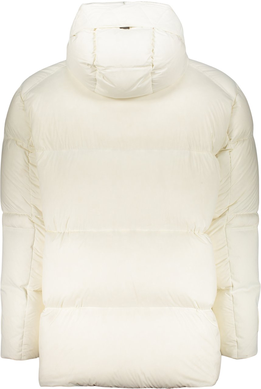 Herno White down jacket with hood Wit