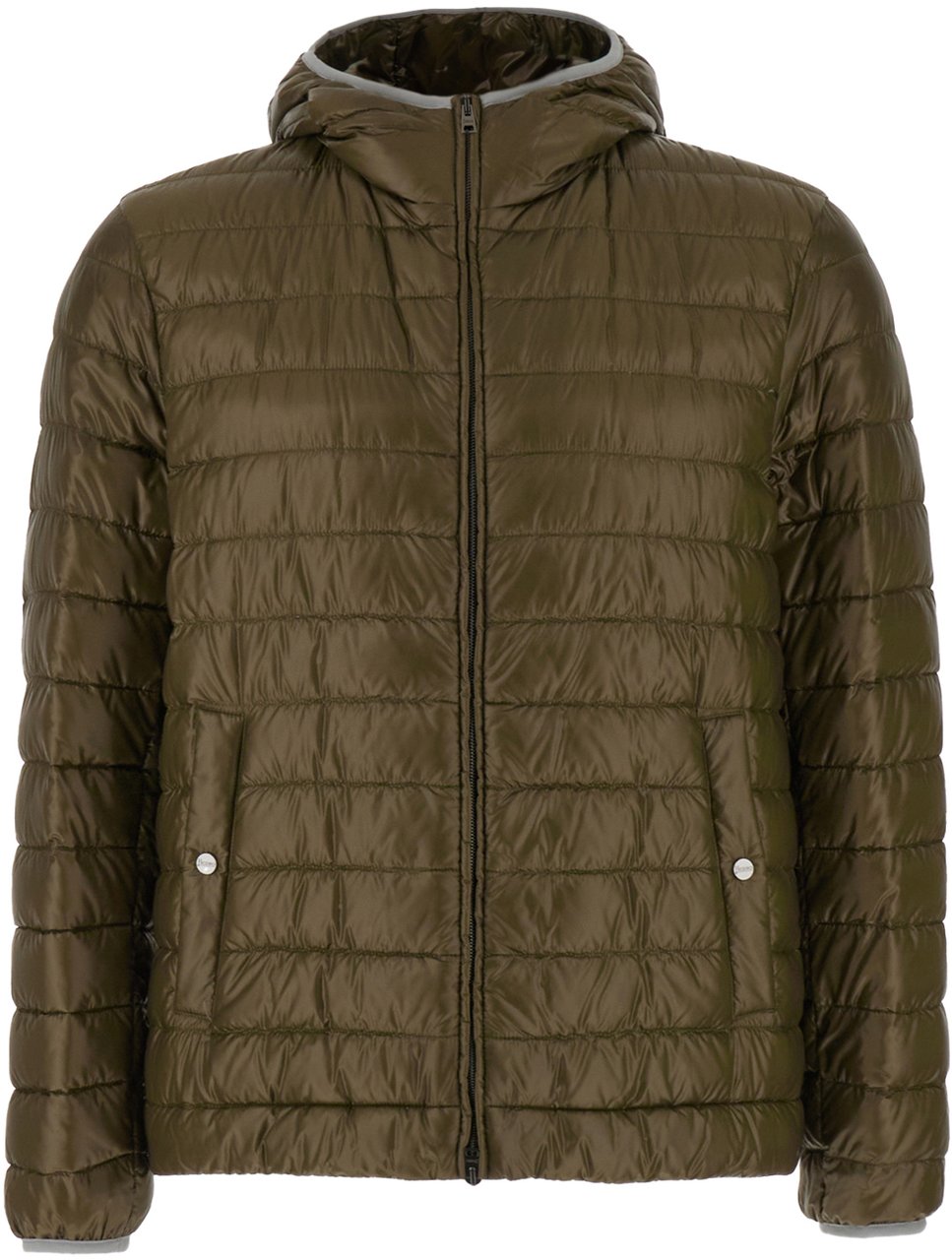 Herno Herno Mud nylon down jacket Groen
