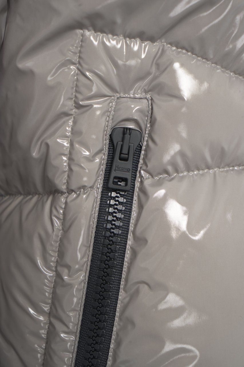 Herno Quilted down jacket Grijs