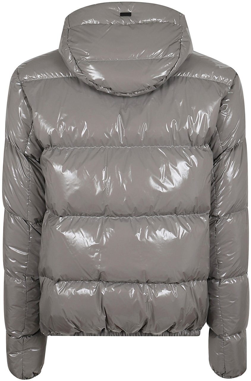 HERNO BOMBER GLOSS Donkergrijs