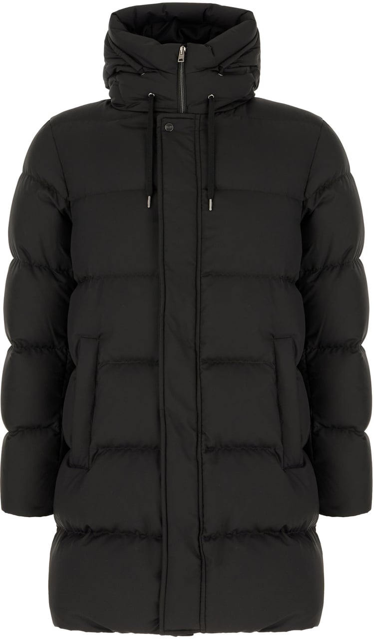 Herno Herno Black polyester down jacket Zwart