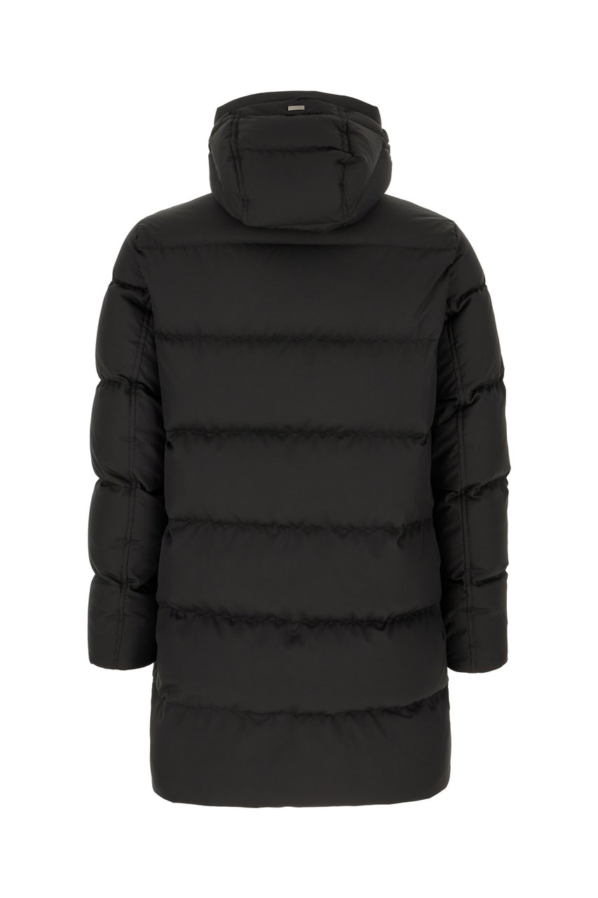 Herno Herno Black polyester down jacket Zwart