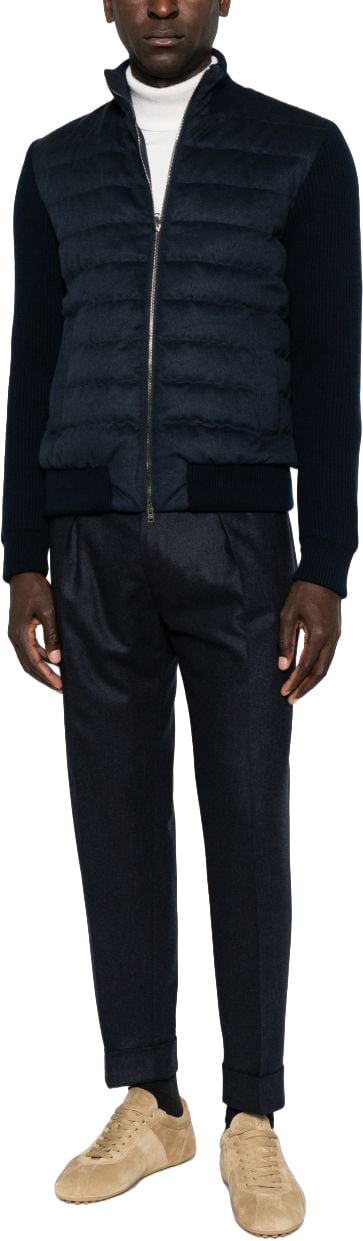 Herno Coats Beige Navy