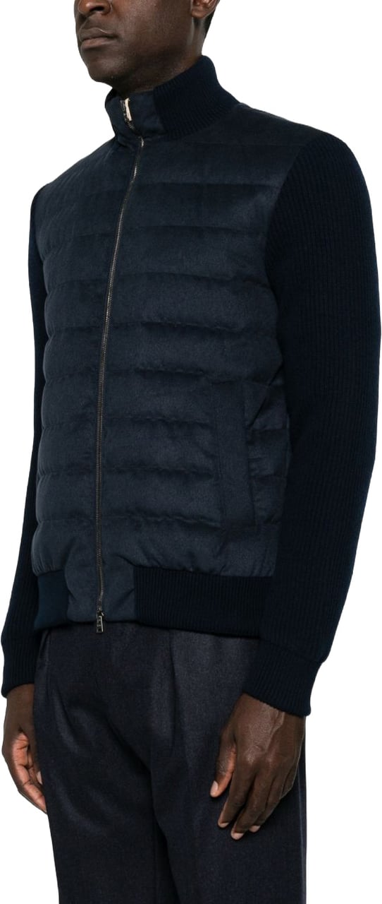 Herno Coats Beige Navy