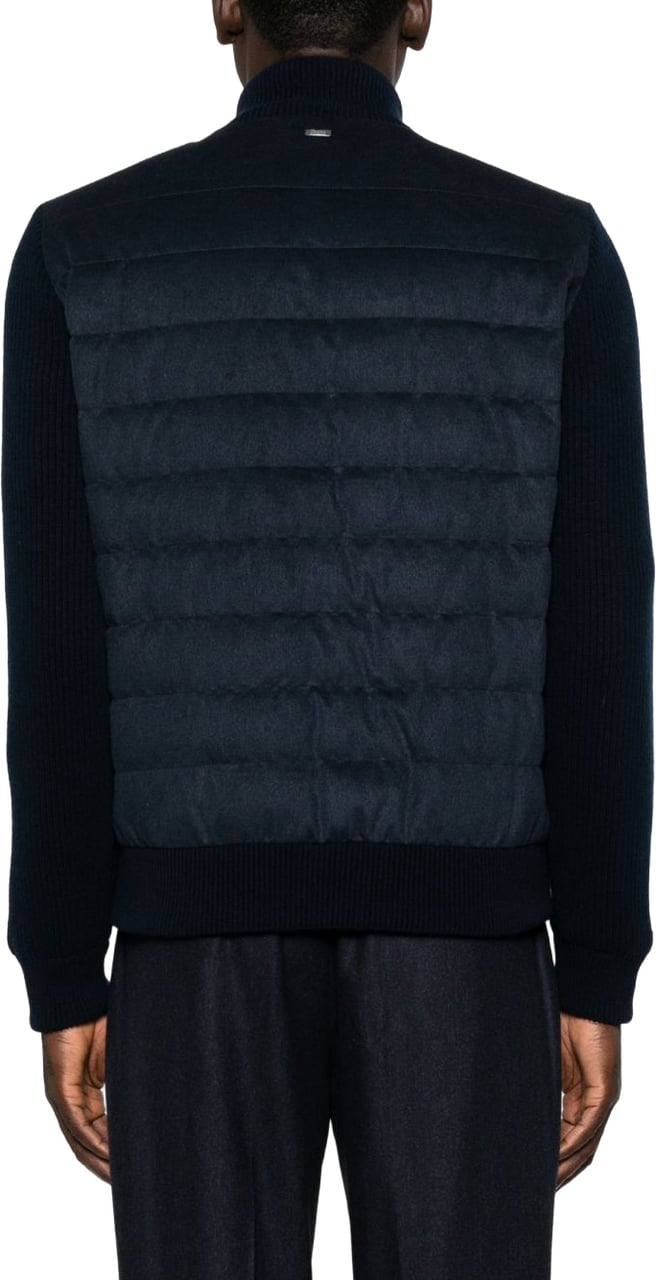 Herno Coats Beige Navy