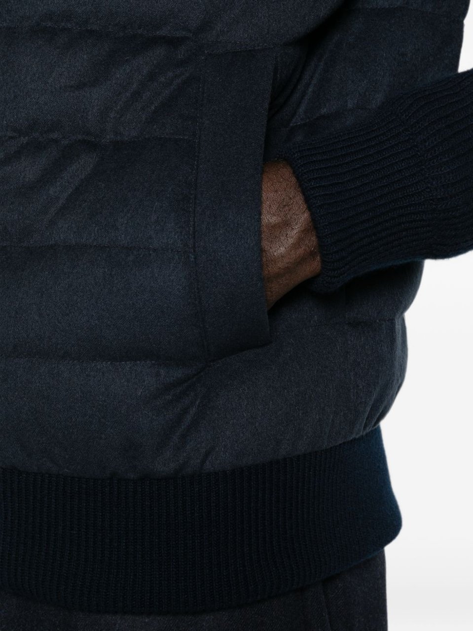 Herno Coats Beige Navy
