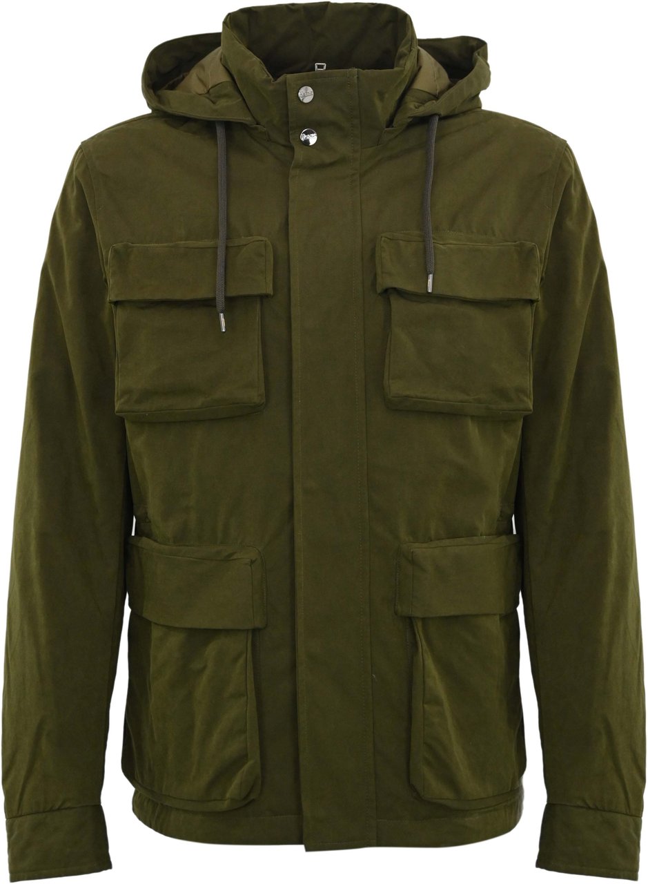 Herno Coats Military Groen