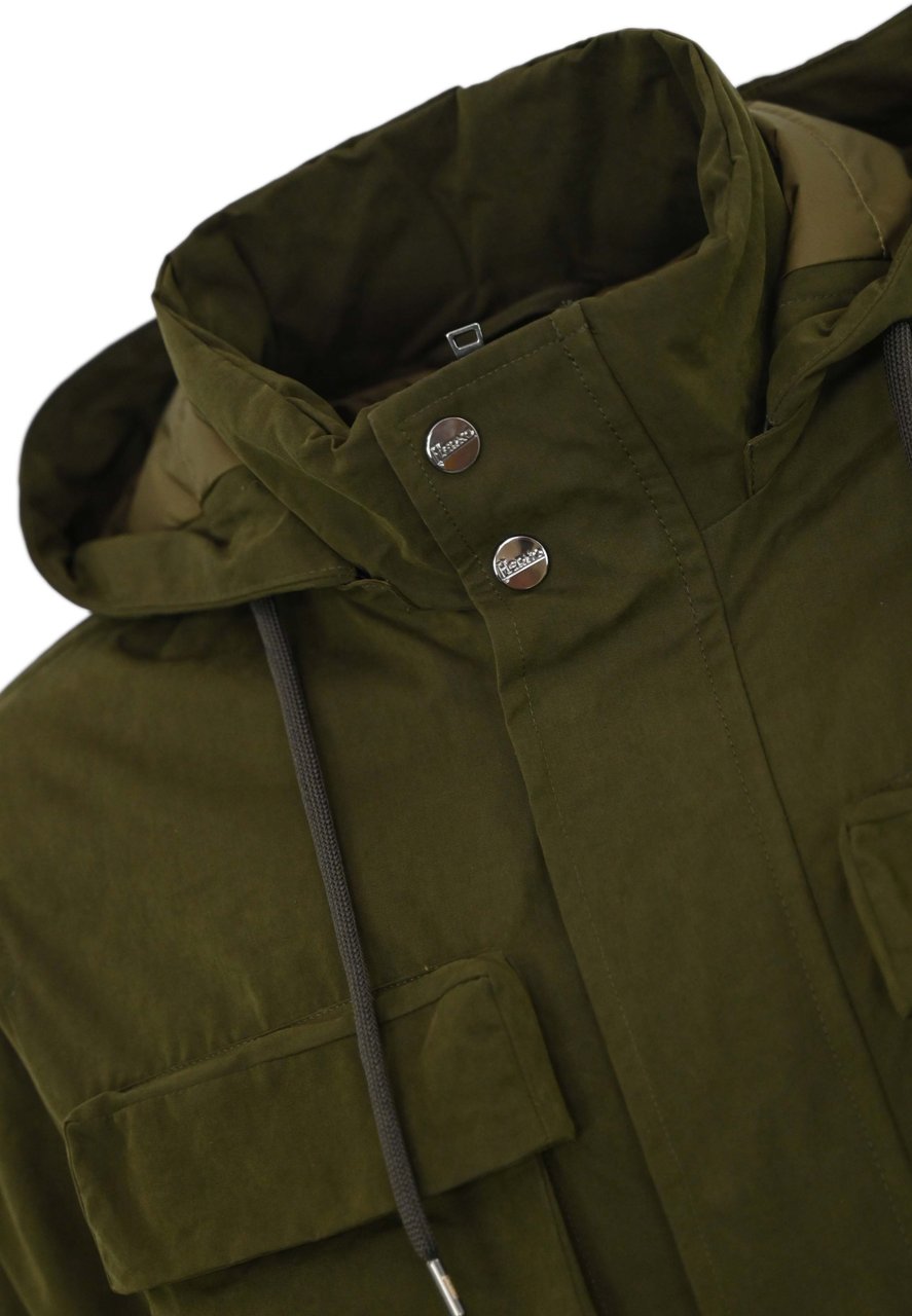 Herno Coats Military Groen