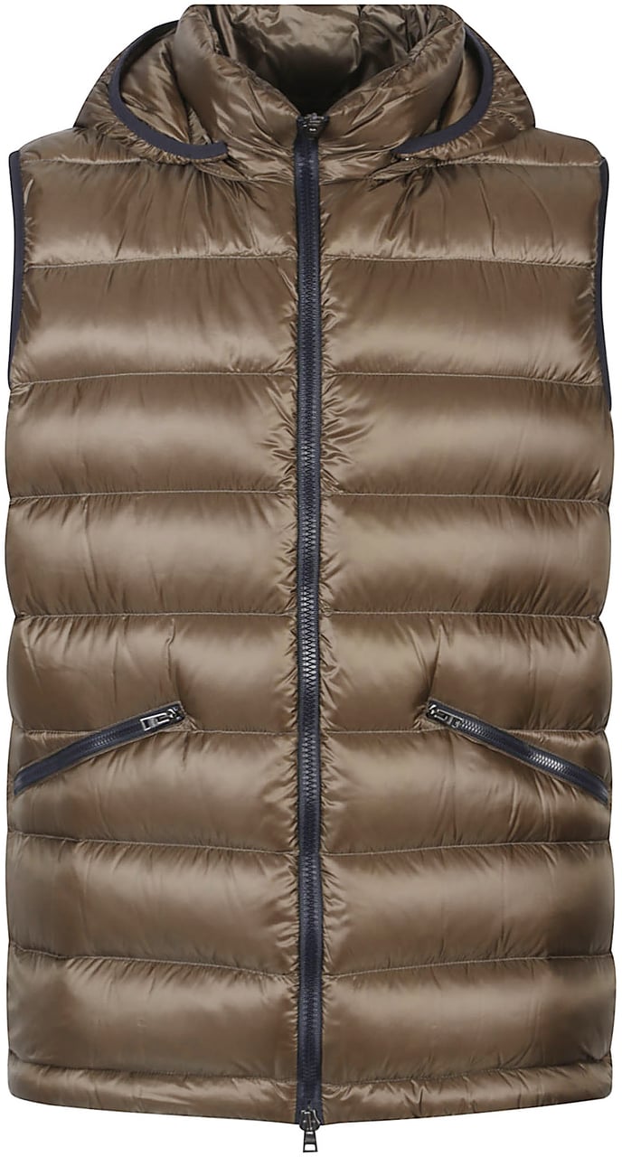 Herno Down Vest Green Groen