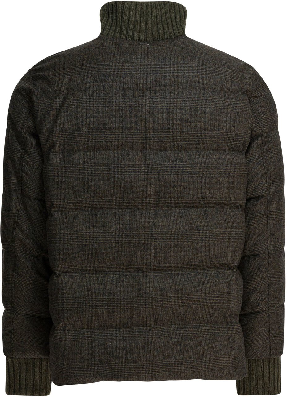 Herno Wool and cashmere bomber jacket Groen