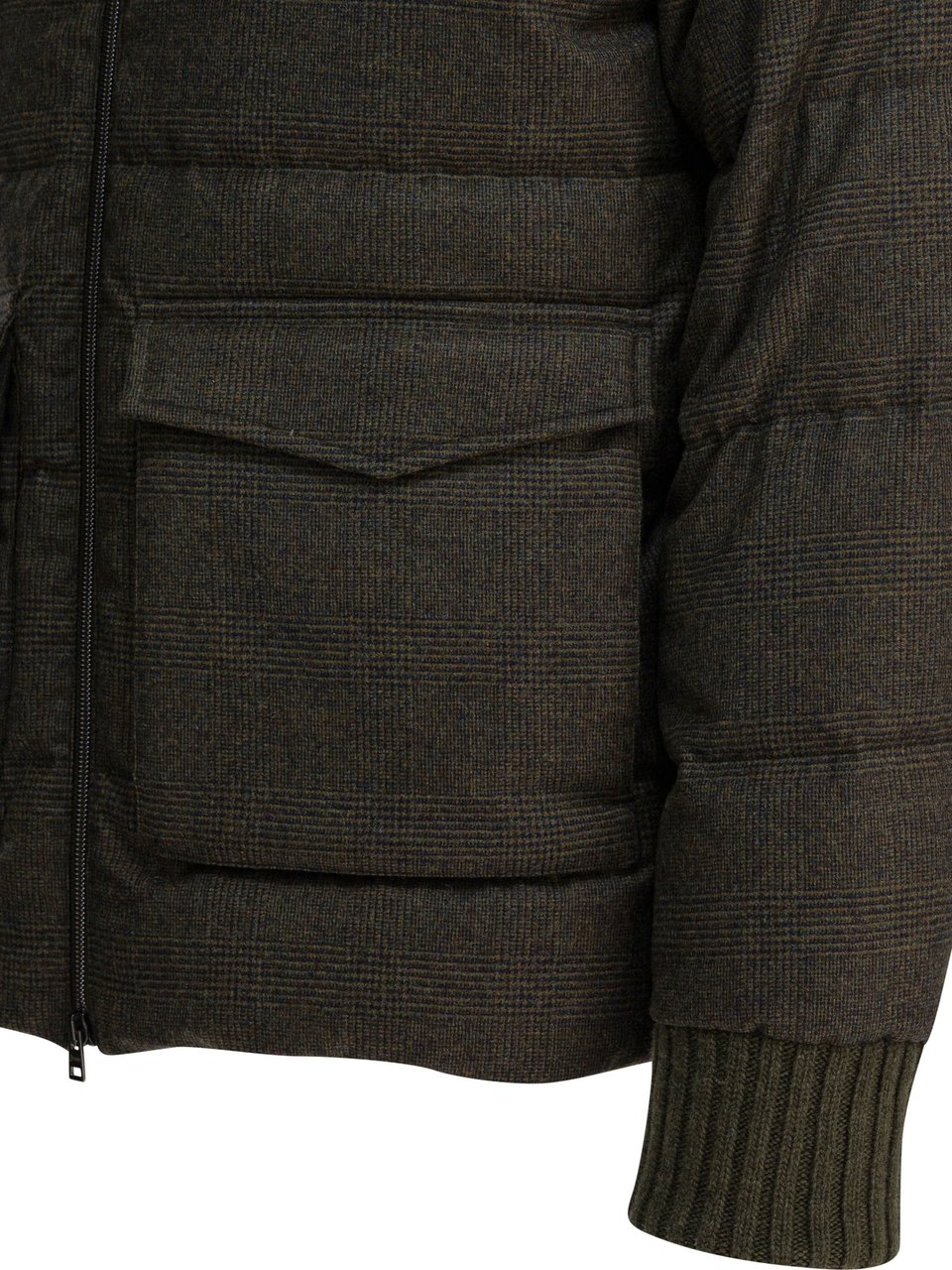 Herno Wool and cashmere bomber jacket Groen