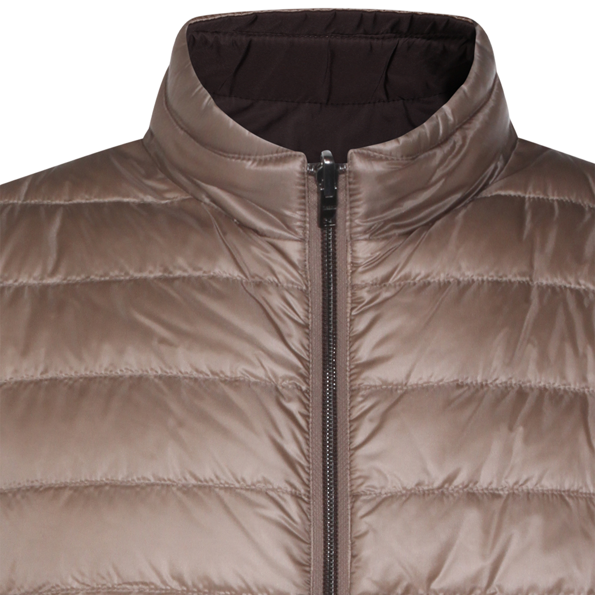 Herno Tailored Men's Coat with Structured Fit and Clean Lines Bruin