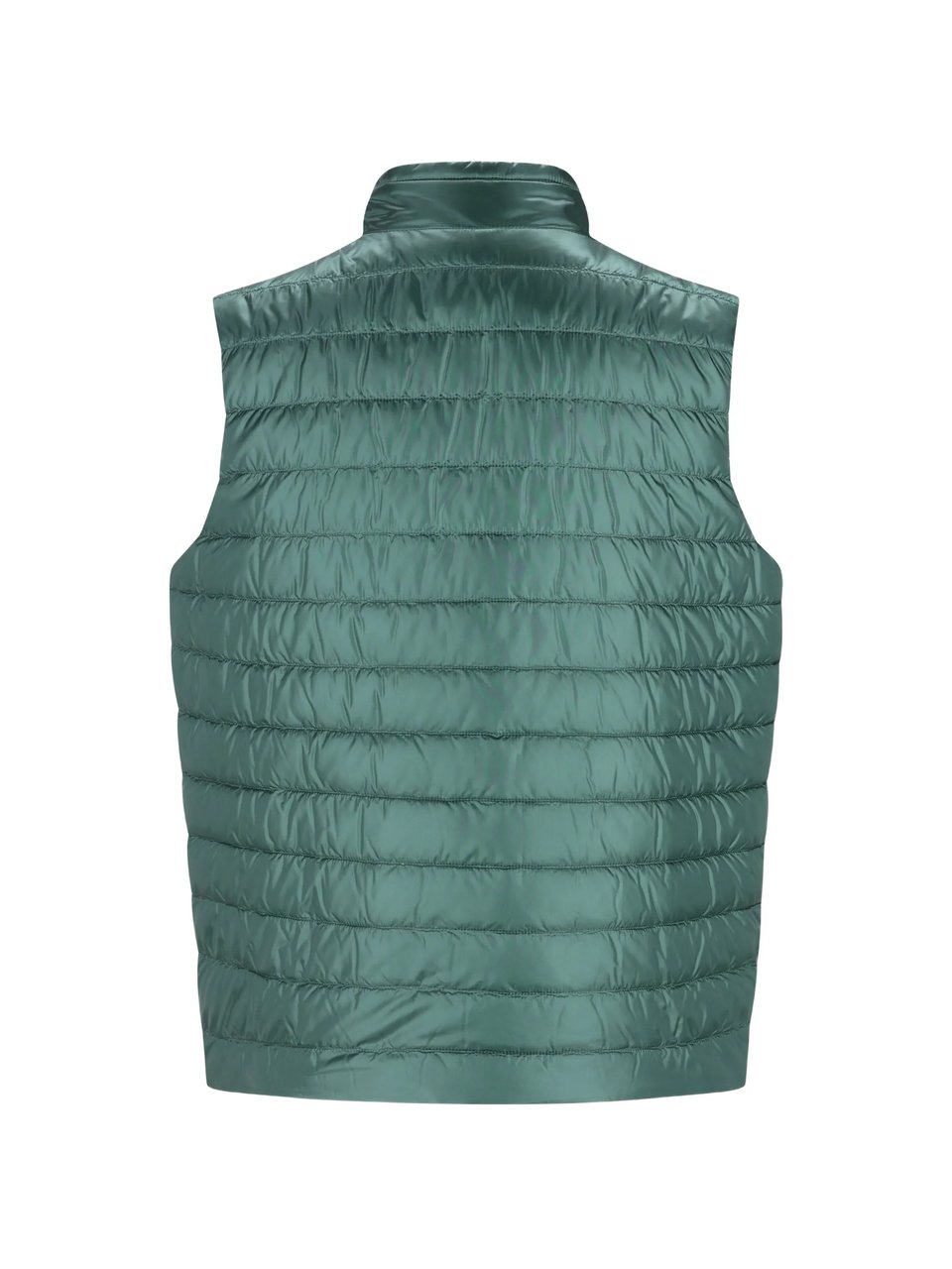 Herno Green Piumino Reversibile Smanicato Puffer Vest Groen