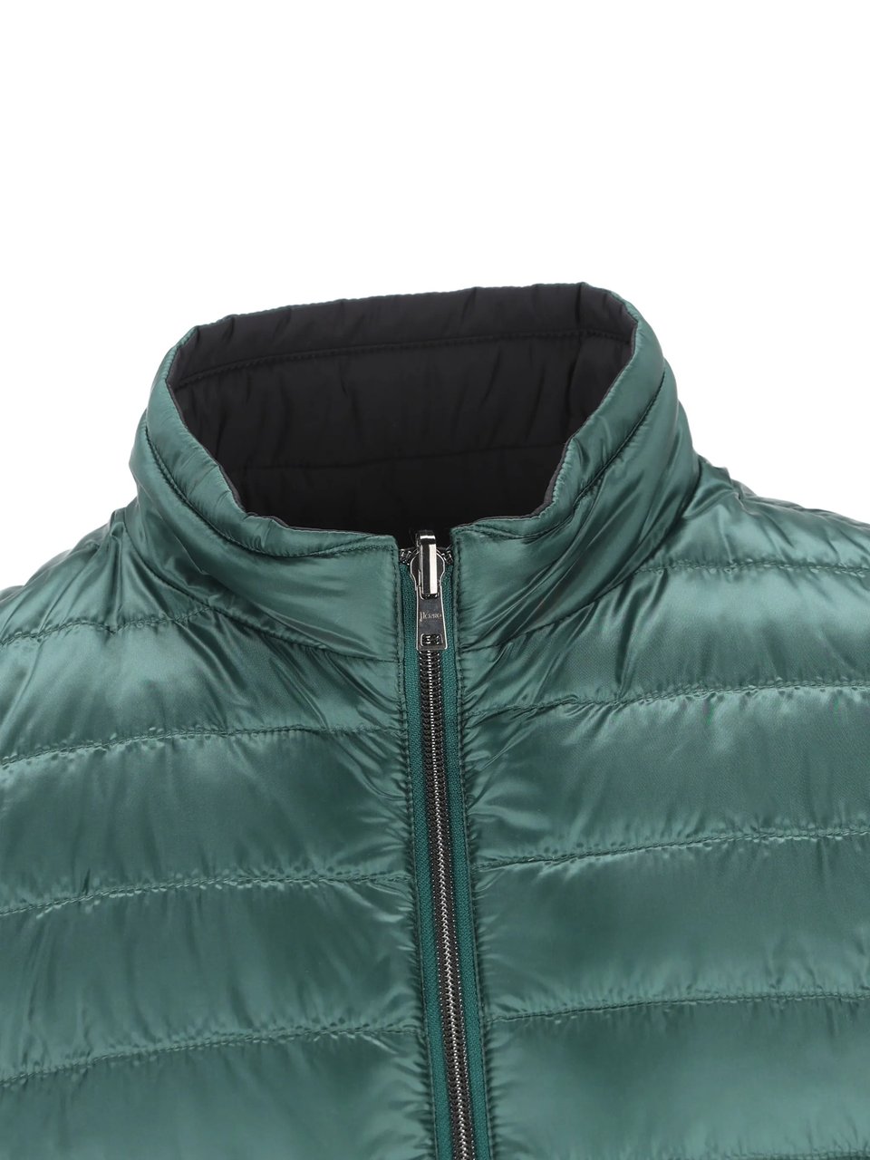 Herno Green Piumino Reversibile Smanicato Puffer Vest Groen