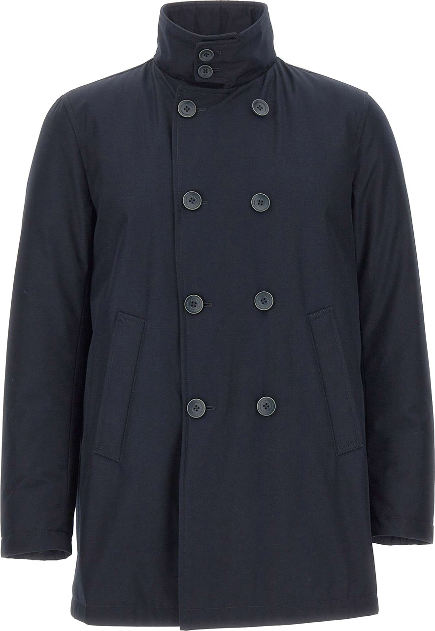Herno Coats Blue Navy