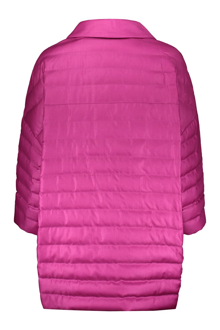 Herno Snap button fastening down jacket Roze