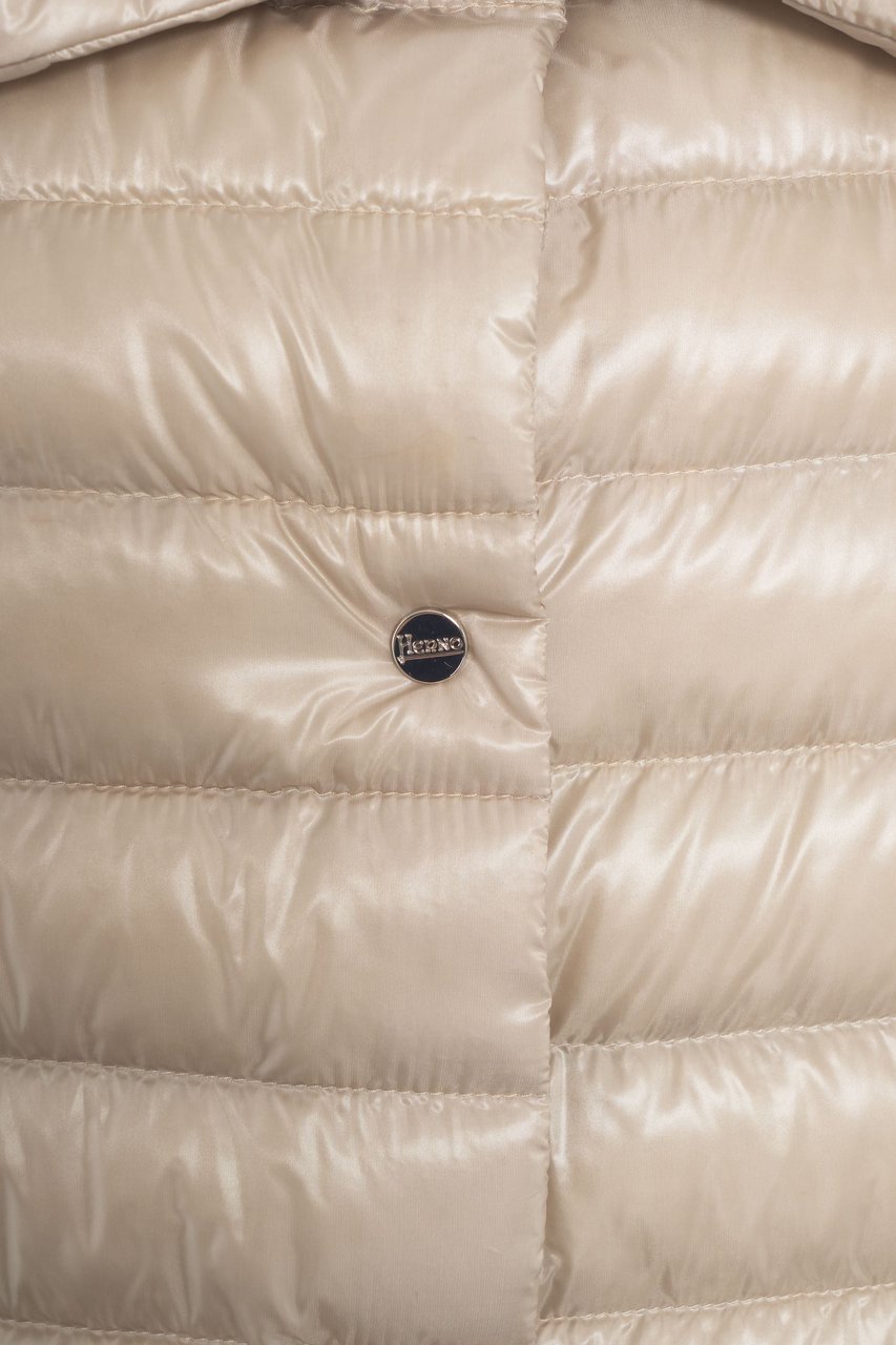 Herno Quilted down vest Beige