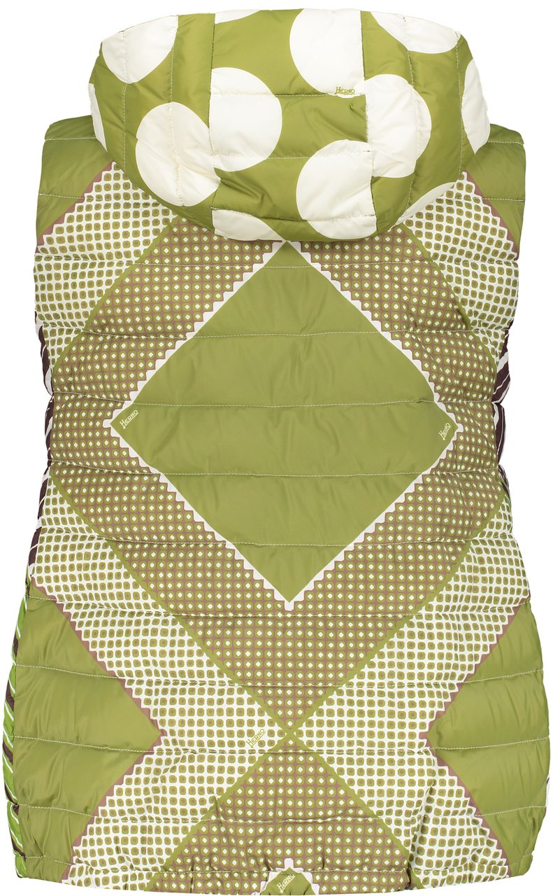 Herno Hooded bodywarmer Groen