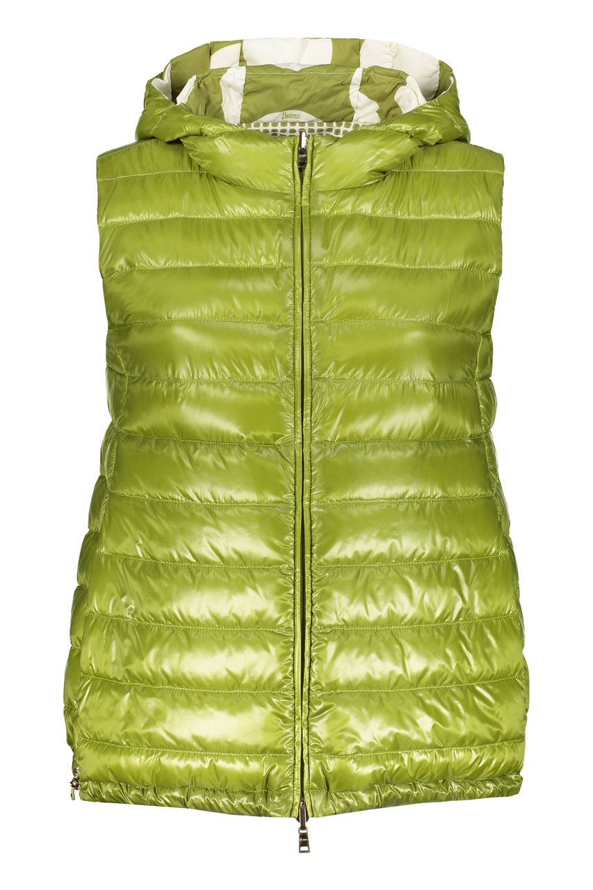 Herno Hooded bodywarmer Groen