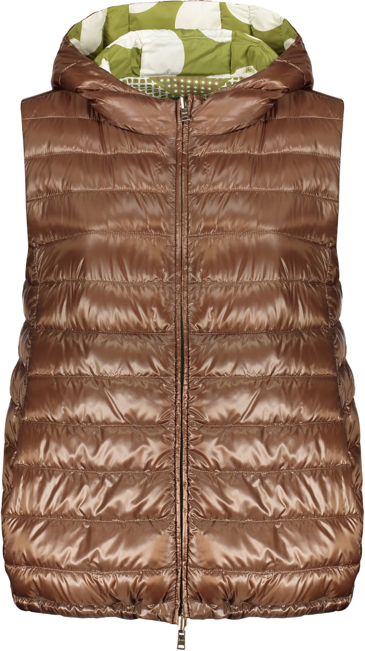 Herno Hooded bodywarmer Groen