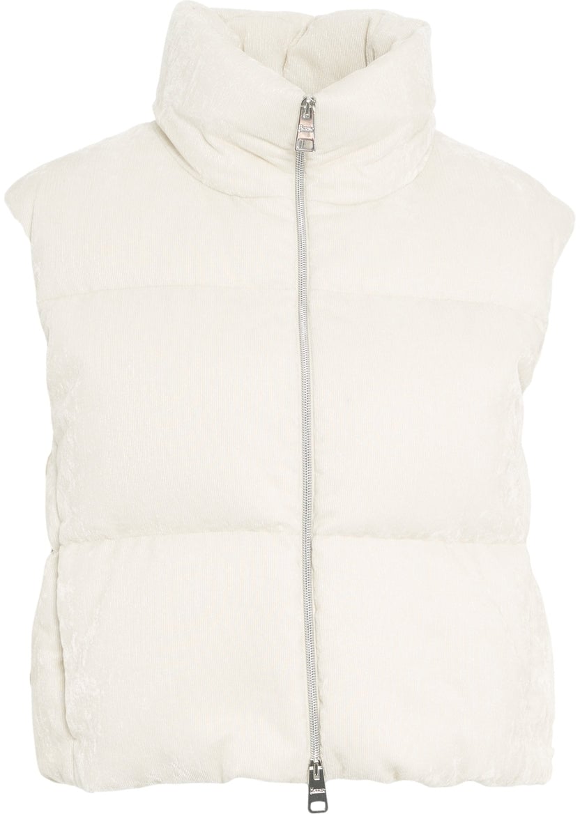 Herno Needlecord down vest Wit