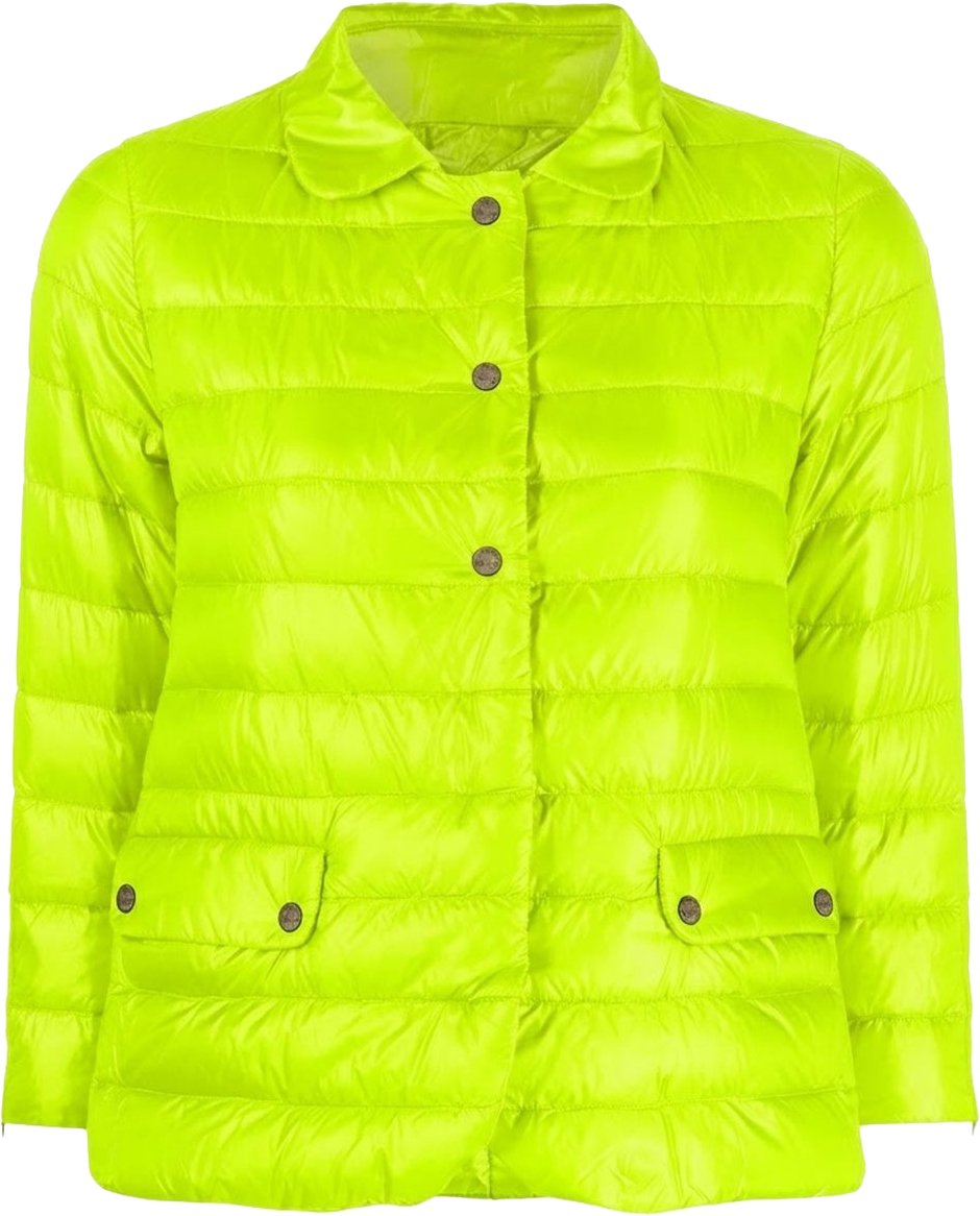 Herno Crop-Sleeve Down Jacket Groen