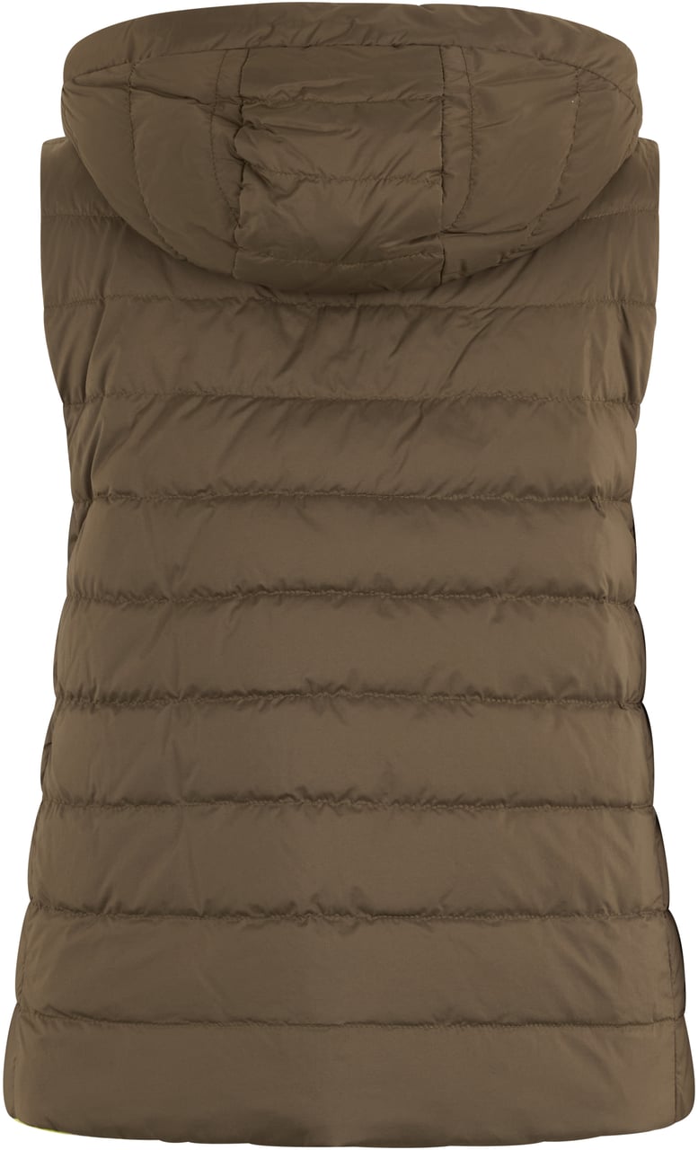 Herno Padded vest in khaki green tones, comfortable and versatile Groen