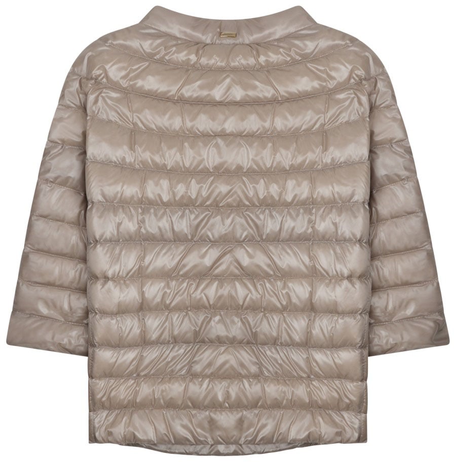 Herno Boxy Short Padded Jacket Grijs
