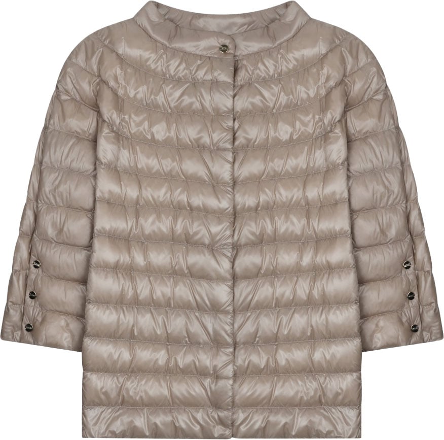 Herno Boxy Short Padded Jacket Grijs