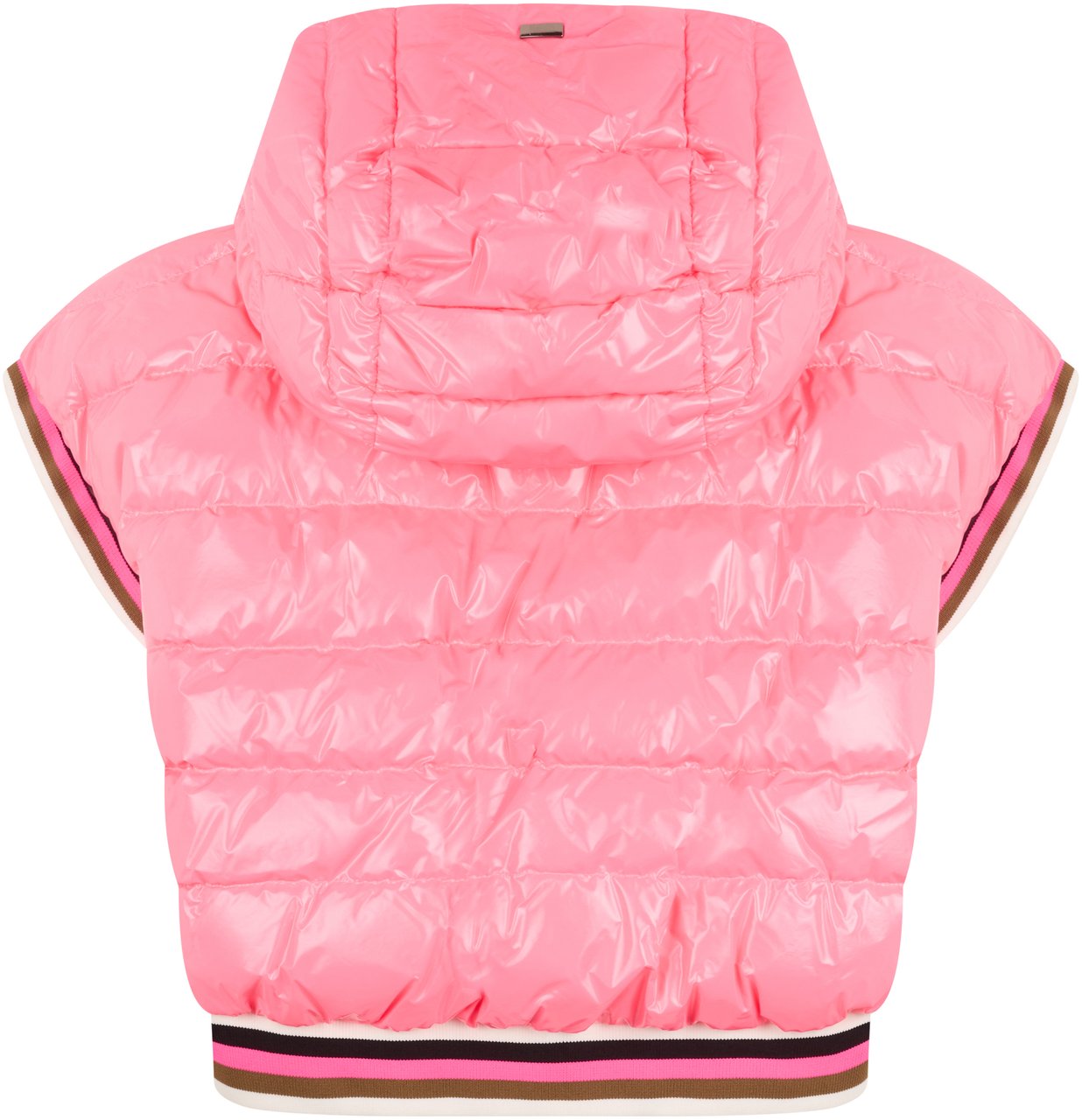 Herno Short Sleeveless Down Jacket Roze