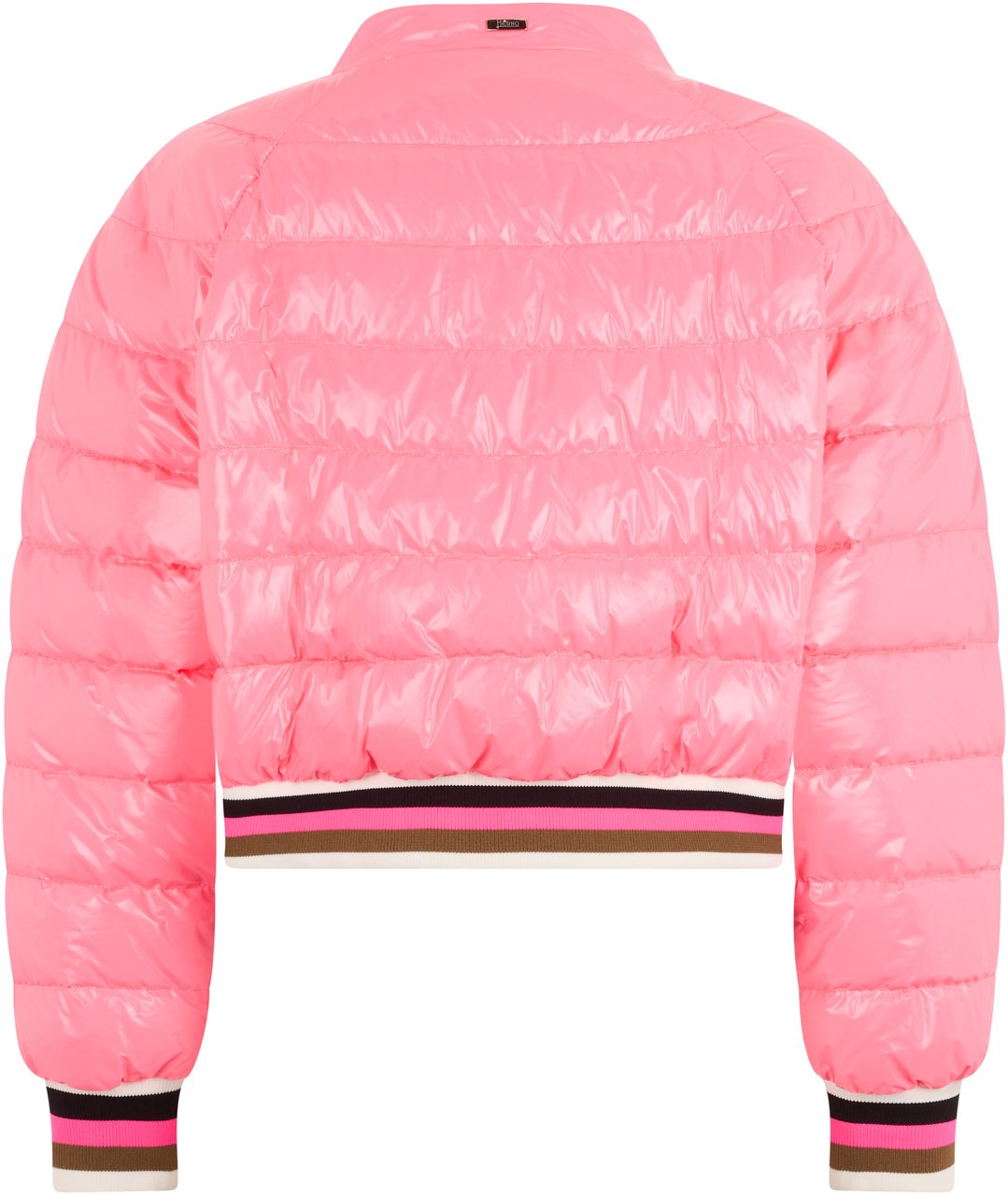 Herno Pink quilted cropped jacket Roze