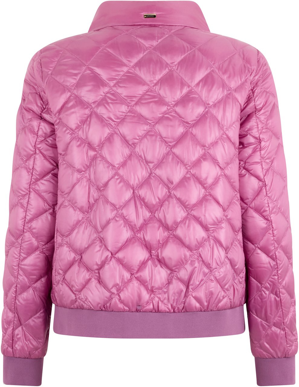 Herno Pink padded jacket with diamond pattern Roze