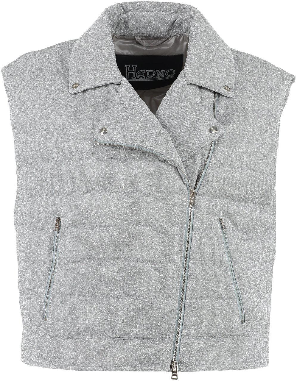 Herno Full zip field vest Grijs
