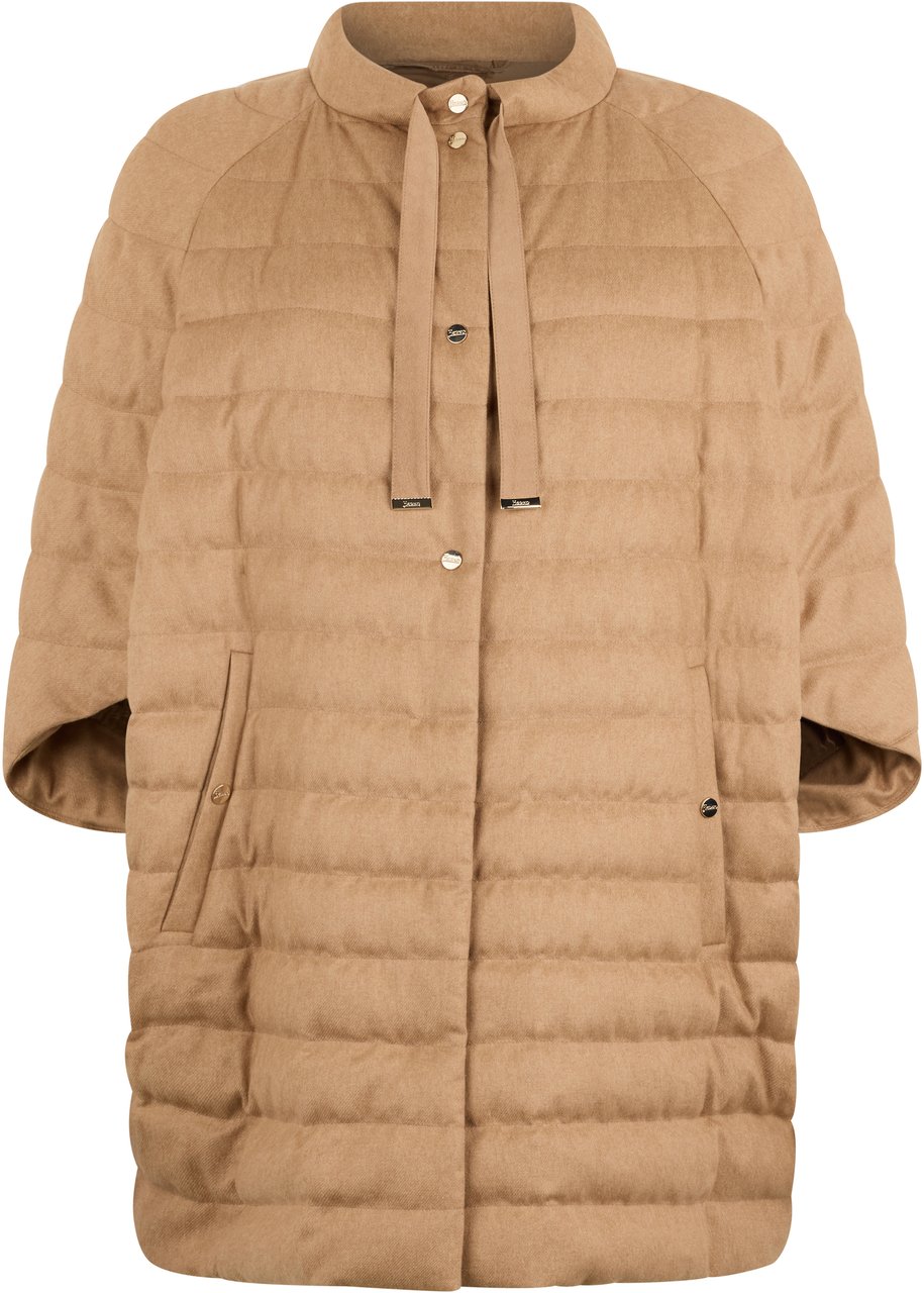 Herno Beige oversized puffer jacket with versatile design Neutraal