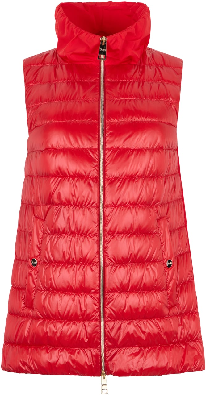 Herno Red sleeveless padded jacket Rood