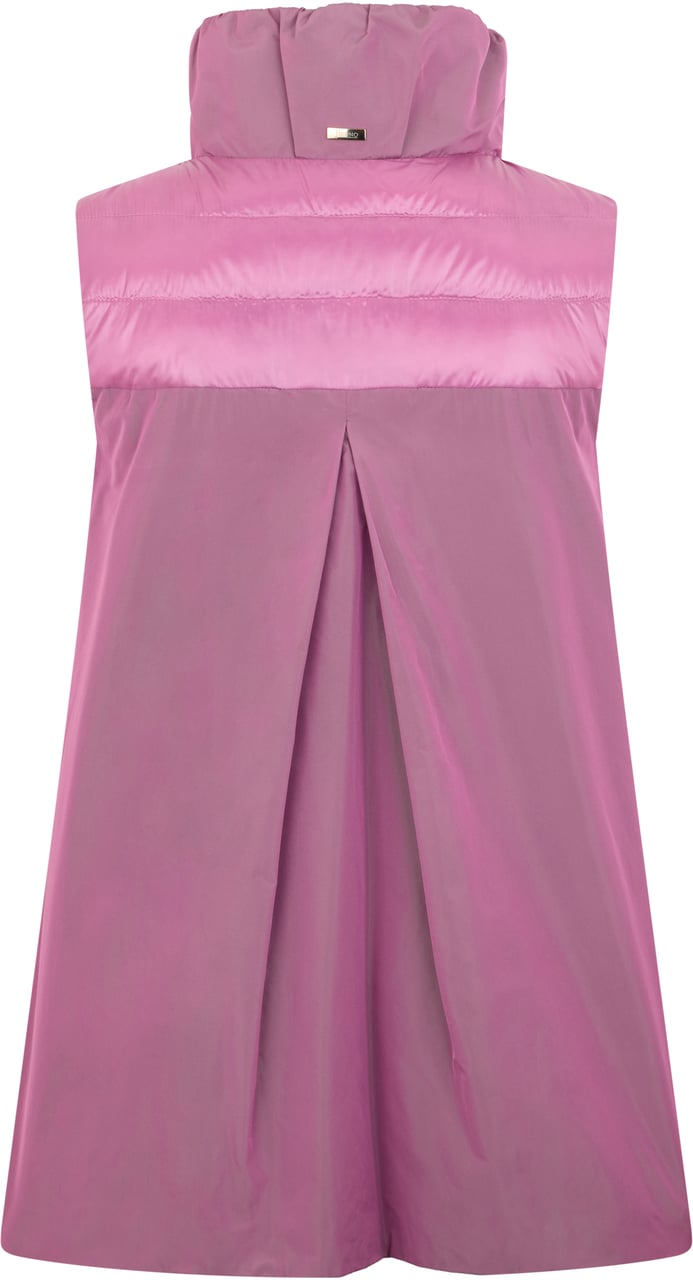 Herno Light pink quilted vest with zipper Roze