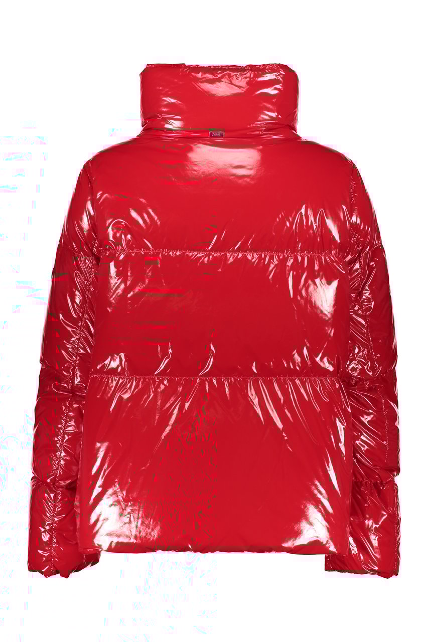 Herno Glossy nylon down jacket Rood