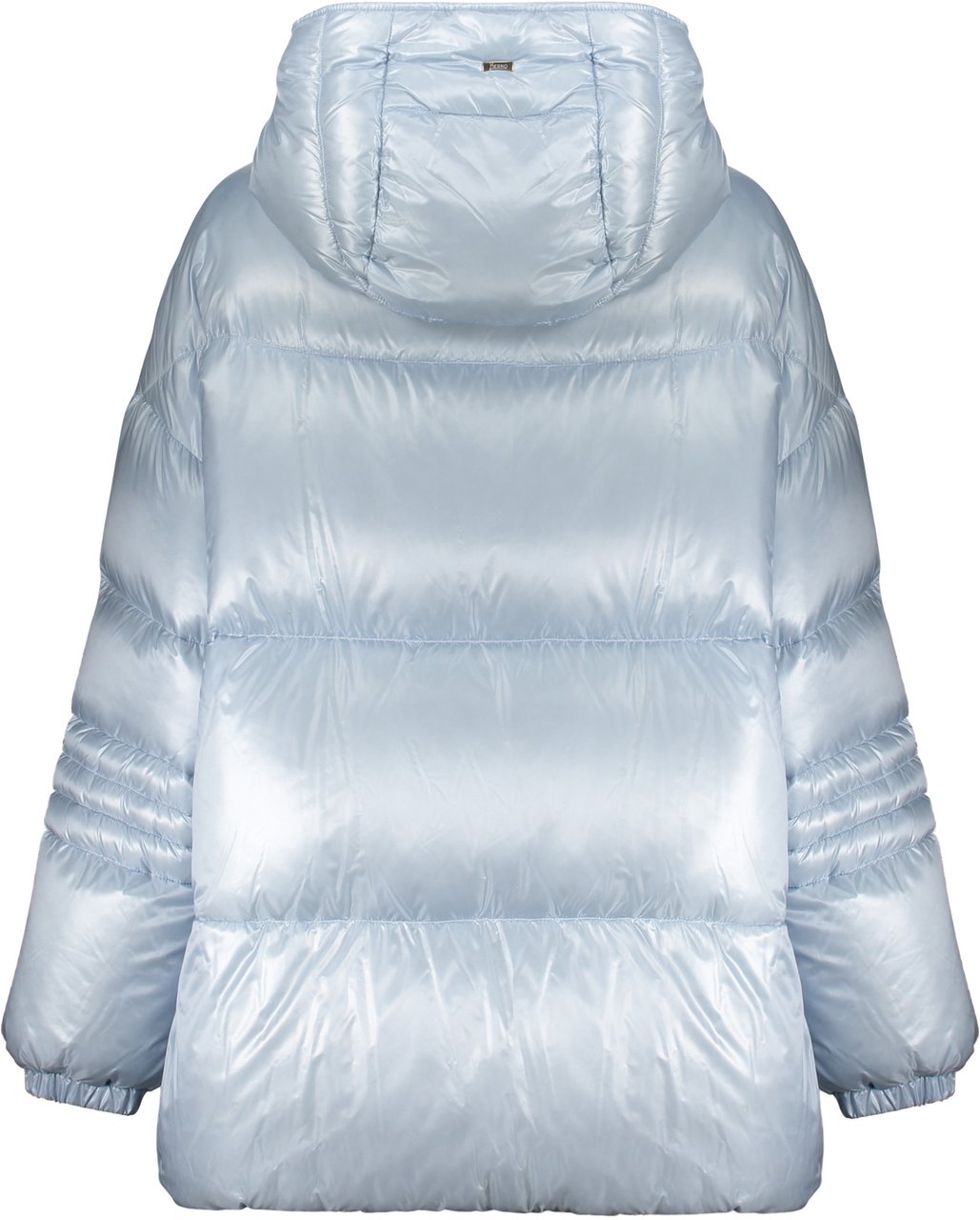 Herno Elegant winter jacket with hood Lichtblauw