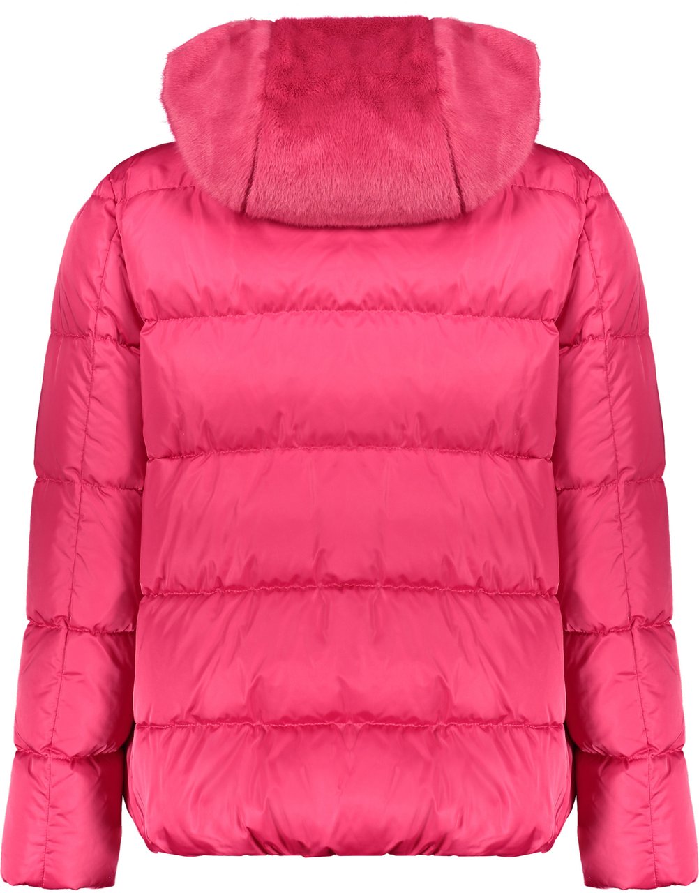 Herno Modern pink padded jacket with hood Roze