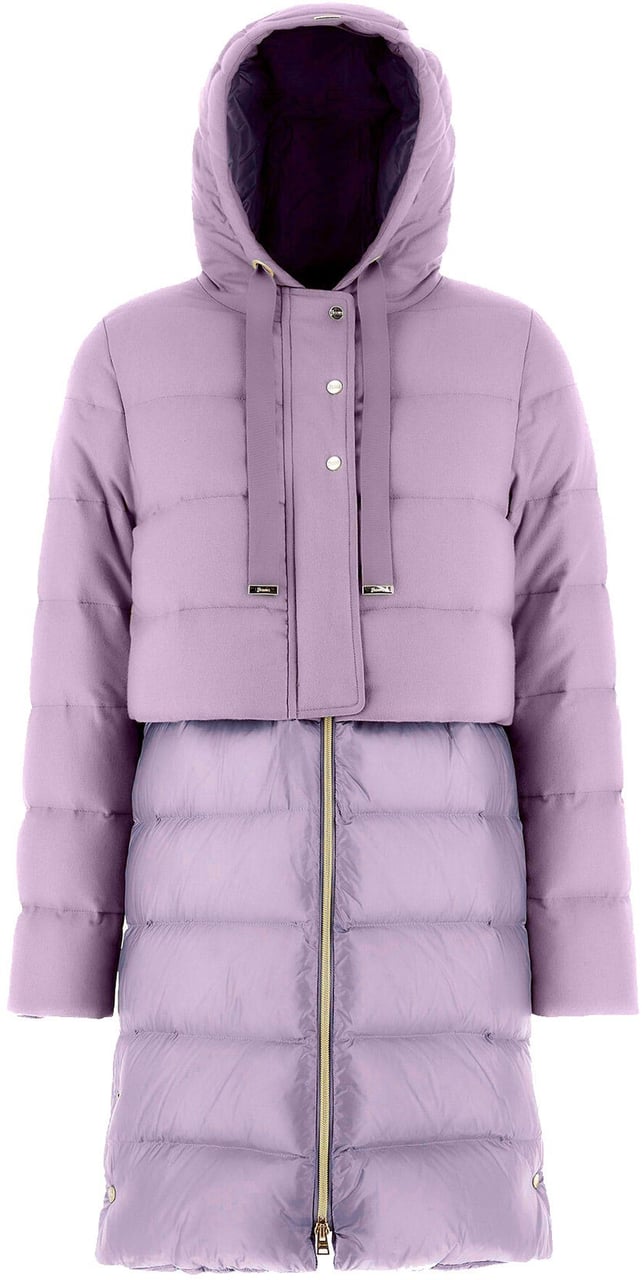 Herno HERNO Wool Down Coat Paars